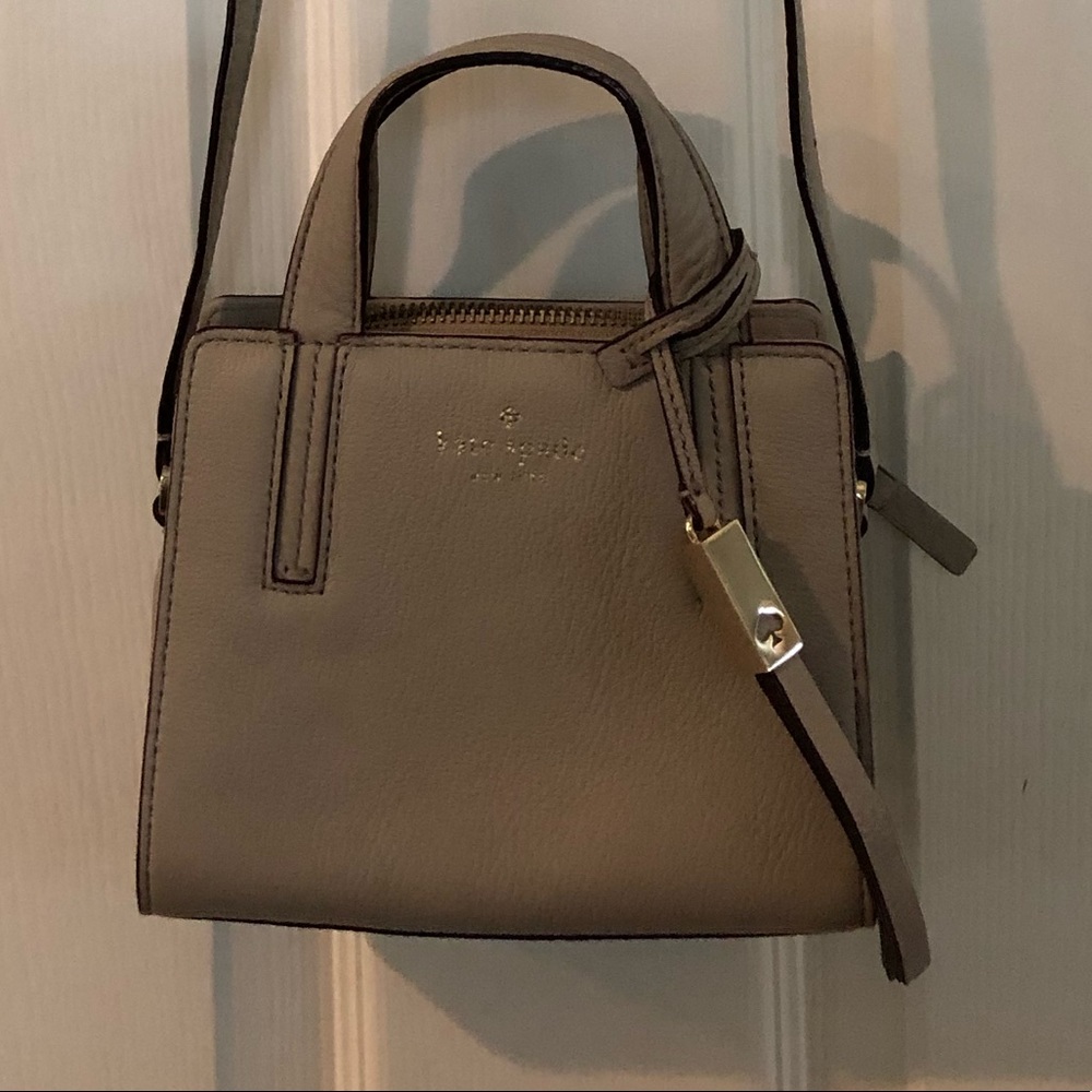 Kate Spade tan leather mini crossbody bag NWOT